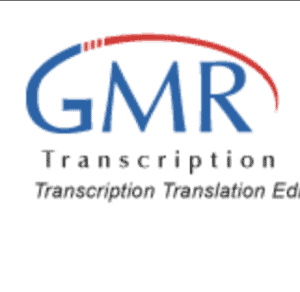 Logotyp för GMR Transcription