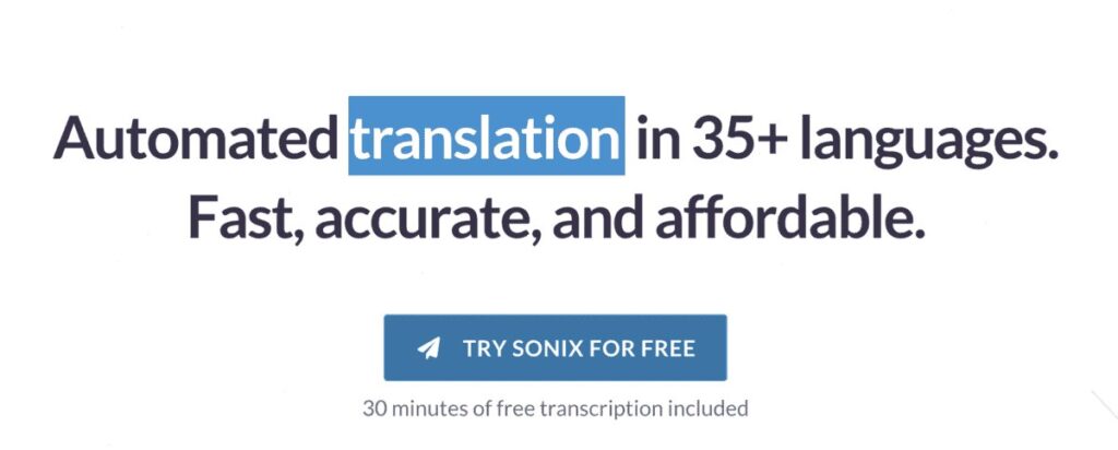 Sonix è uno strumento di sintesi vocale