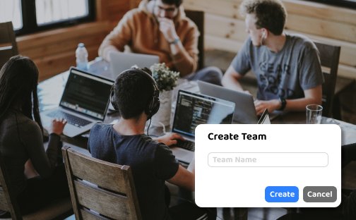 create team screen