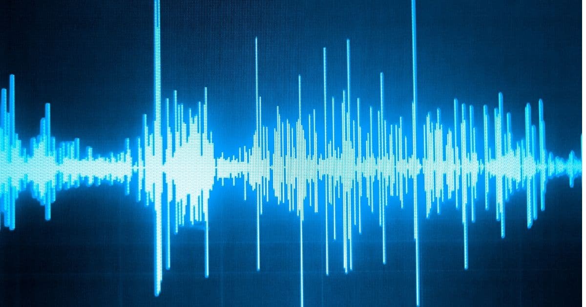 MuseScore'da ses transkripsiyonu sürecini temsil eden dijital bir illüstrasyon, bir ses dalgası notalara dönüştürülüyor.